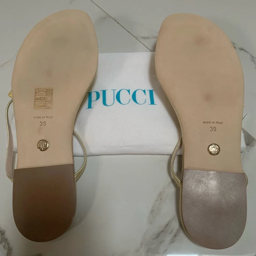 😍NEW Pucci Jewel Embellished Thong Sandals - Picture 3 of 7